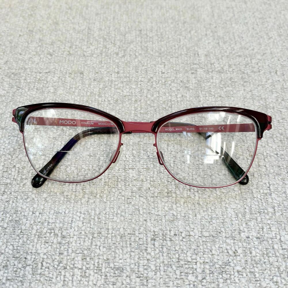 MODO 4515 Burgundy Titanium Eyeglasses 51-18-140 Made in Japan FRAMES ONLY
